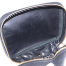 CHANEL Vanity Hand Bag Caviar Skin Black Gold CC Auth 203153V-19