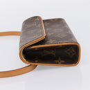 LOUIS VUITTON Monogram Pochette Florentine Waist Bag M51855 LV Auth 203155V-4