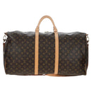 LOUIS VUITTON Monogram Keepall Bandouliere 60 Boston Bag M41412 LV Auth 203164V-13