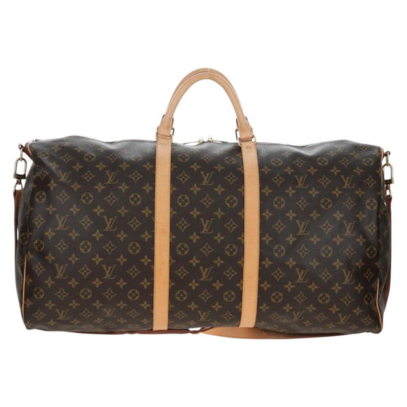 LOUIS VUITTON Monogram Keepall Bandouliere 60 Boston Bag M41412 LV Auth 203164V