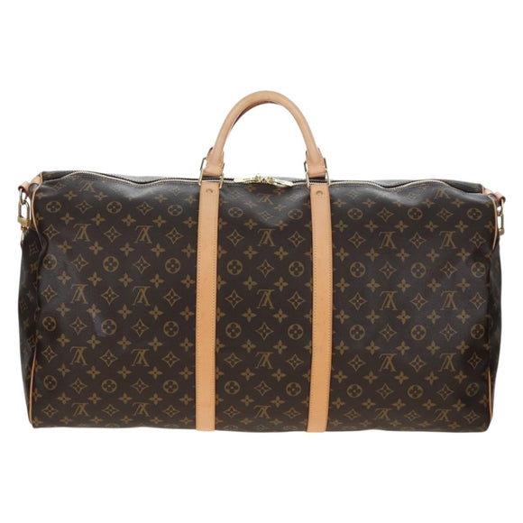 LOUIS VUITTON Monogram Keepall Bandouliere 60 Boston Bag M41412 LV Auth 203164V