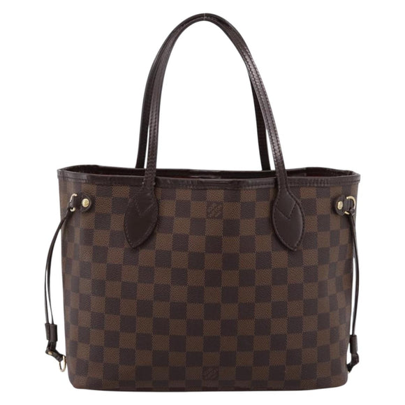 LOUIS VUITTON Damier Ebene Neverfull PM Tote Bag N51109 LV Auth 203167A