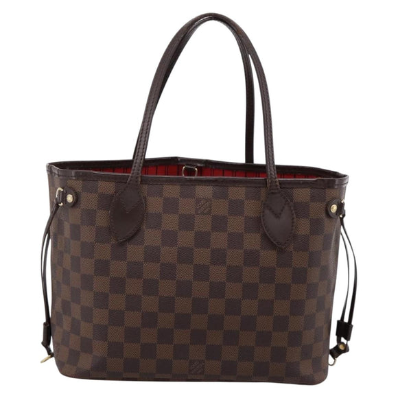 LOUIS VUITTON Damier Ebene Neverfull PM Tote Bag N51109 LV Auth 203167A