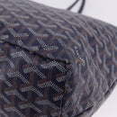 GOYARD Herringbone Saint Louis PM Tote Bag PVC Navy Auth 203171A-14