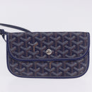 GOYARD Herringbone Saint Louis PM Tote Bag PVC Navy Auth 203171A-18