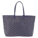 GOYARD Herringbone Saint Louis PM Tote Bag PVC Navy Auth 203171A-13