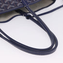 GOYARD Herringbone Saint Louis PM Tote Bag PVC Navy Auth 203171A-7