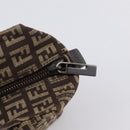 FENDI Zucchino Canvas Hand Bag Brown Auth 203176-14