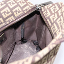 FENDI Zucchino Canvas Hand Bag Brown Auth 203176-17