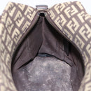 FENDI Zucchino Canvas Hand Bag Brown Auth 203176-18