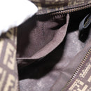 FENDI Zucchino Canvas Hand Bag Brown Auth 203176-20