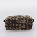 FENDI Zucchino Canvas Hand Bag Brown Auth 203176-9