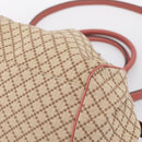 GUCCI Diamante Hand Bag Canvas 2way Beige Gold 223974 Auth 203180-12