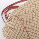 GUCCI Diamante Hand Bag Canvas 2way Beige Gold 223974 Auth 203180-13