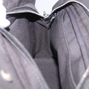 HERMES Her LinePM Hand Bag Canvas Gray Silver Auth 203181A-20