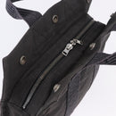 HERMES Her LinePM Hand Bag Canvas Gray Silver Auth 203181A-7