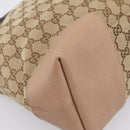 GUCCI GG Canvas Hand Bag 2way Beige Gold 353120 Auth 203182A-13