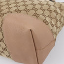 GUCCI GG Canvas Hand Bag 2way Beige Gold 353120 Auth 203182A-14