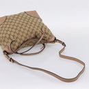 GUCCI GG Canvas Hand Bag 2way Beige Gold 353120 Auth 203182A-9