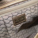 CARTIER Shoulder Bag Suede Green Gold Auth 203184V-23