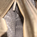 CARTIER Shoulder Bag Suede Green Gold Auth 203184V-28