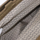 CARTIER Shoulder Bag Suede Green Gold Auth 203184V-30