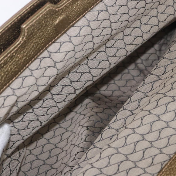 CARTIER Shoulder Bag Suede Green Gold Auth 203184V