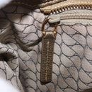 CARTIER Shoulder Bag Suede Green Gold Auth 203184V-32