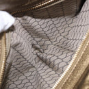 CARTIER Shoulder Bag Suede Green Gold Auth 203184V-33