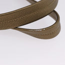 CARTIER Shoulder Bag Suede Green Gold Auth 203184V-9