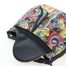 Christian Dior Saddle Bag Jacquard 2way Kenny Schaaf Multicolor Auth 203185SAM-20