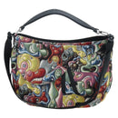 Christian Dior Saddle Bag Jacquard 2way Kenny Schaaf Multicolor Auth 203185SAM-13