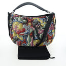 Christian Dior Saddle Bag Jacquard 2way Kenny Schaaf Multicolor Auth 203185SAM-12