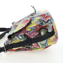 Christian Dior Saddle Bag Jacquard 2way Kenny Schaaf Multicolor Auth 203185SAM-3