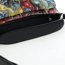 Christian Dior Saddle Bag Jacquard 2way Kenny Schaaf Multicolor Auth 203185SAM-7