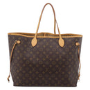 LOUIS VUITTON Monogram Neverfull GM Tote Bag M40157 LV Auth 203186V-2