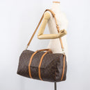 LOUIS VUITTON Monogram Keepall Bandouliere 50 Boston Bag M41416 LV Auth 203189V-26