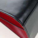 GUCCI Bamboo Sherry Line Hand Bag Leather 2way Black Gold 453764 Auth 203194V-13