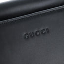 GUCCI Bamboo Sherry Line Hand Bag Leather 2way Black Gold 453764 Auth 203194V-18