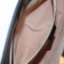 GUCCI Bamboo Sherry Line Hand Bag Leather 2way Black Gold 453764 Auth 203194V-30