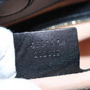 GUCCI Bamboo Sherry Line Hand Bag Leather 2way Black Gold 453764 Auth 203194V-31