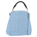 LOUIS VUITTON Monogram Mahina Babylone PM Bag Ice blue M50907 LV Auth 203195V-1