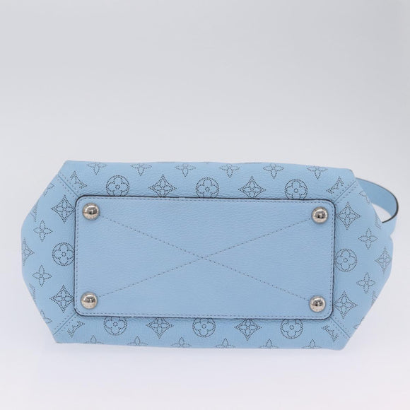 LOUIS VUITTON Monogram Mahina Babylone PM Bag Ice blue M50907 LV Auth 203195V
