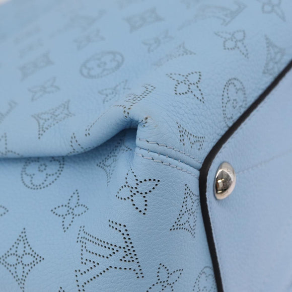LOUIS VUITTON Monogram Mahina Babylone PM Bag Ice blue M50907 LV Auth 203195V
