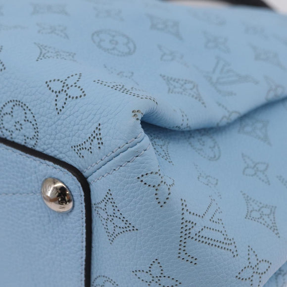 LOUIS VUITTON Monogram Mahina Babylone PM Bag Ice blue M50907 LV Auth 203195V