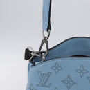 LOUIS VUITTON Monogram Mahina Babylone PM Bag Ice blue M50907 LV Auth 203195V-21