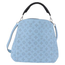 LOUIS VUITTON Monogram Mahina Babylone PM Bag Ice blue M50907 LV Auth 203195V-13