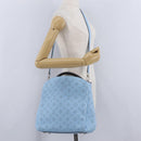 LOUIS VUITTON Monogram Mahina Babylone PM Bag Ice blue M50907 LV Auth 203195V-27