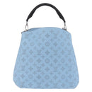 LOUIS VUITTON Monogram Mahina Babylone PM Bag Ice blue M50907 LV Auth 203195V-2