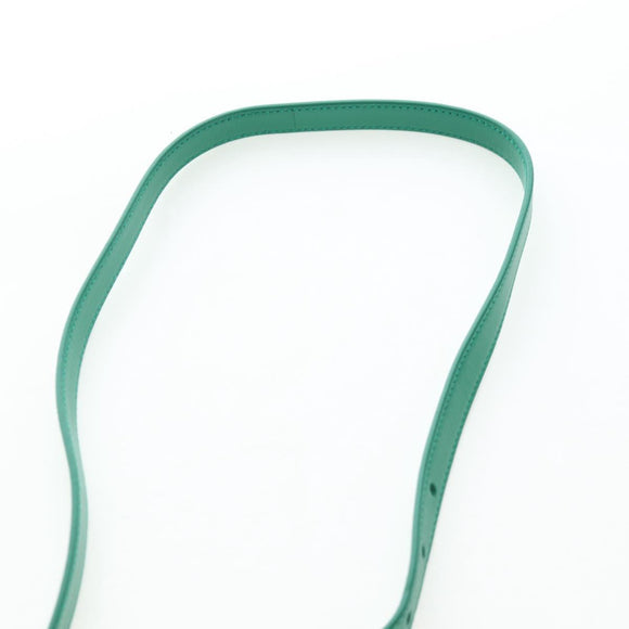 PRADA Moon Paddock Hand Bag Leather 2way Green Silver Auth 203196SAM